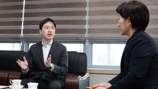 이원모 국민의힘 용인갑 국회의원 후보 한화진 환경부 장관 방문