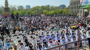 2022부활절연합예배 “부활의 능력이 북한 동포에게로”