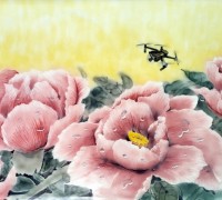 도자회화 김은경 작가, 모란과 연꽃에서 찾은 행복 흐르는 대로 바라본다 도자회화 개인전