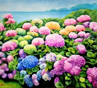임창순 작가, 자연의 아름다운 풍경을 밝은 색채로 재현 '봄 향기전' 개최